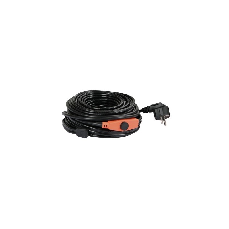 Câble chauffant antigel pour gouttières et canalisations - avec thermostat  - 5 à 50 m - 100 à 1000 W