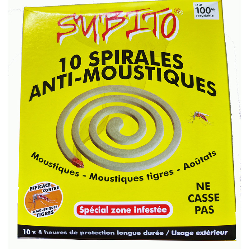 spirale anti-moustiques, moustiques tigres